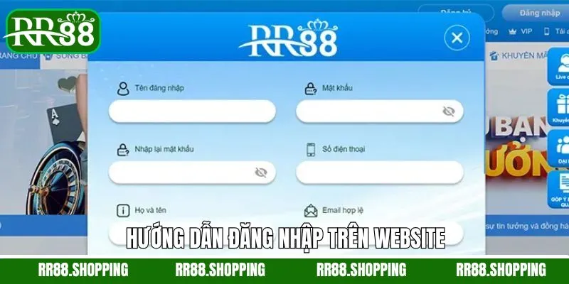 Đăng nhập RR88 nhanh chóng trên web chỉ với vài thao tác